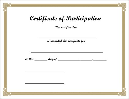 Free Printable Certificate 1