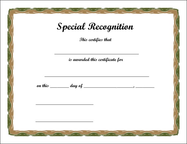 Free Printable Certificate 2