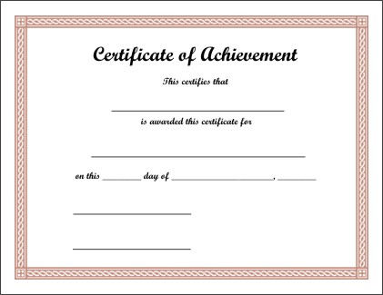 Free Printable Certificate 3