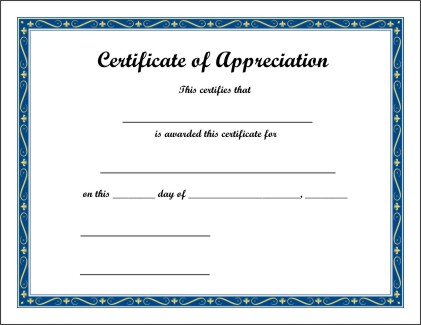 Free Printable Certificate 4