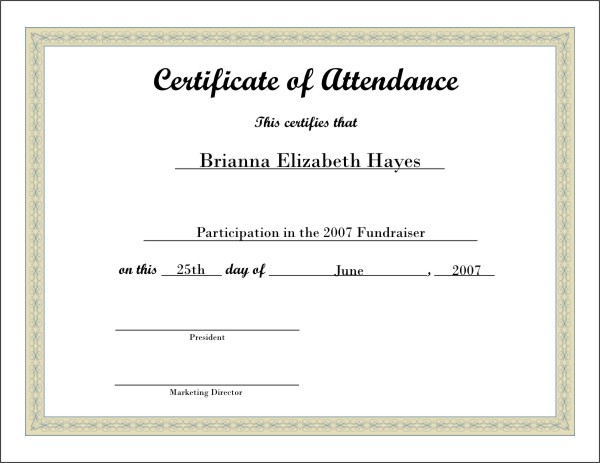 Free Printable Certificate 5