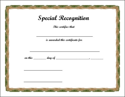 Free Printable Certificates