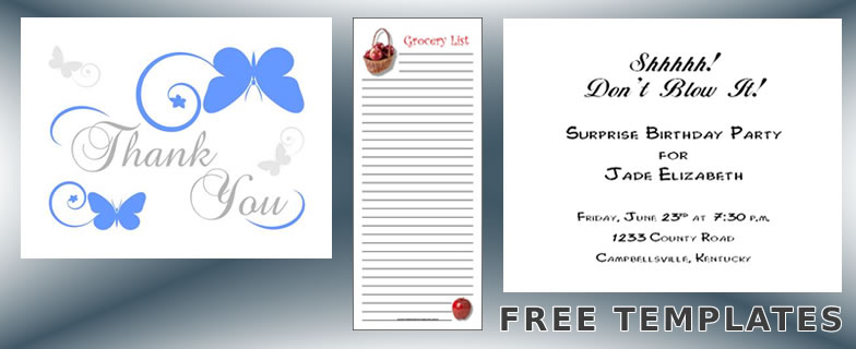 Birthday Invitation Templates